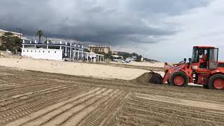 Lavori in corso alla spiaggia di Grottammare [upl. by Rahmann519]