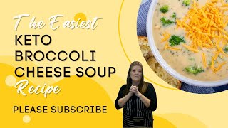 Keto Broccoli Cheese Soup  The Easiest Recipe [upl. by Pinkham]