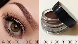 How To Use ABH Dipbrow Pomade Eyebrow Tutorial [upl. by Aliel]