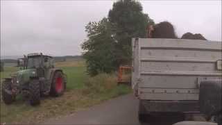 Bankett abfräsen mit Fendt 712 und 714 Vario [upl. by Yhtuv]