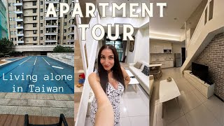 £522 Taichung Taiwan Apartment Tour from England to Taiwan [upl. by Reider]