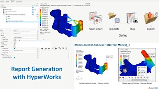 Creating Report with HyperWorks for Modal Analysis [upl. by Eixor901]