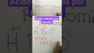 Ácidos oxácidos ¦ Reacción de formación explicación fácil química ácidos [upl. by Artinad]