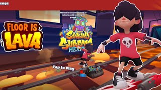 Subway Surfers FLOOR IS LAVA 🌋 Challenge in MEXICO CITY Subway Surfers World Tour 2024 [upl. by Woodley]