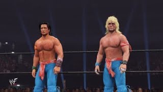 The Usos Vs Wyatt Family Vs Rock N Roll Express Vs Beverley Brothers Wcw 2k23 [upl. by Einehpets]