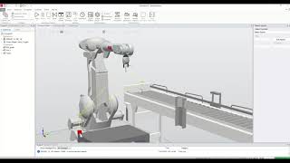 ABB RobotStudioConveyorSmart Component1 [upl. by Quenby]