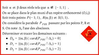 Intersection entre une parabole et laxe des abscisses [upl. by Ailecra]