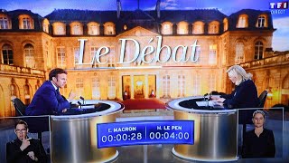 Macron and Le Pen clash in televised debate [upl. by Evelina827]