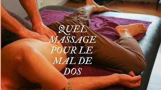 Quel massage pour le mal de dos soulager sciatique tendinites névralgies lumbago [upl. by Hillery23]