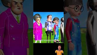 Scary Teacher 3D Skills Rescue Boss and Squid Girl Stranded on Train Road 5 Times Hulk Funnyshorts [upl. by Ykcir]