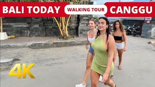 🇲🇨 CANGGU TODAY 4K Walking Tour in Canggu Bali Indonesia  Bali Travel Vlog 2023 [upl. by Zetta767]