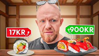 Billig vs Luksus Sushi i Japan Hvad Smager Bedst [upl. by Rudie]