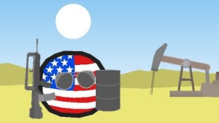 di sana ada minyak di situ ada Amerikacountryball meme animation [upl. by Enyale]