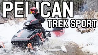 PELICAN TREK SPORT SNOWMOBILE UTILITY SLED TOBOGGAN [upl. by Aiden]