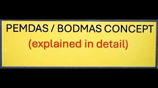 BODMAS PEMDAS Explained  Interesting AND Important education learnmath bodmas maths [upl. by Mycah548]