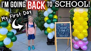 First Day at a New School for Michael  From Home School to In Person School [upl. by Ennael]