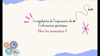 La régulation de lexpression de linformation génétique chez les eucaryotes [upl. by Smada427]