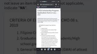 How to Apply in Ched Scholar Step by Step Tutorials helping other scholars [upl. by Zahara432]