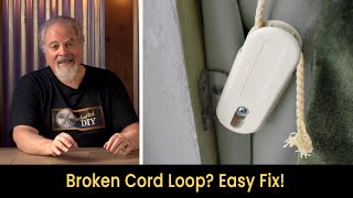 How to Repair a Broken Cord Loop on Shades and Blinds [upl. by Siraval]