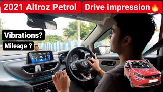 2021 TATA Altroz XZ Petrol Drive Review  Altroz BS6 Driving Experience [upl. by Caputo510]