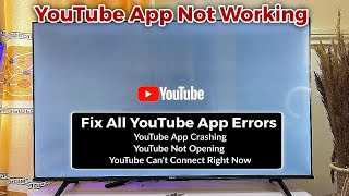 YouTube Not Working on Smart TV  How to Fix [upl. by Minica]