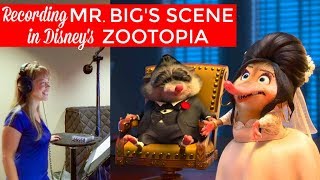 Disney Voice Recording Booth Zootopias Icing with Mr Big [upl. by Aryhs55]