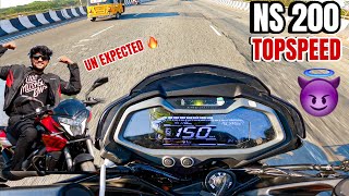 New NS200 TOP SPEED 2024 😈❌  Full power 🔥RESULT⚡️ UNKNOWNRIDER ns200 topspeed bajaj [upl. by Noeruat]