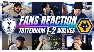 SPURS FANS REACTION TO TOTTENHAM 12 WOLVES  PREMIER LEAGUE [upl. by Dryfoos538]