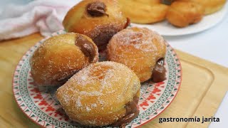 Donas en espiral recetas de churros recetas de Donas rellenos con Nutella [upl. by Launce]