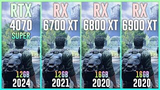 RTX 4070 SUPER vs RX 6700 XT vs RX 6800 XT vs RX 6900 XT  Test in 25 Games [upl. by Ahseniuq650]