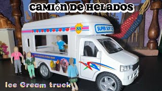 Camión de Helados  Ice Cream Truck  Escala 136  Kinsfun  Diecast  China [upl. by Milka355]