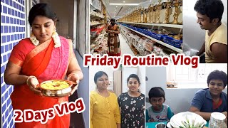 Friday Vlog 🙏🙏  2 Days Vlog 😁😁  Pooja Items Shopping  Karthikha Channel Vlog [upl. by Ardme267]