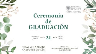 Cerimònia de graduació destudiants dels graus i màsters que simparteixen al campus [upl. by Lazarus]