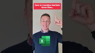 Combine Multiple Excel Files into one shorts [upl. by Eniamart232]