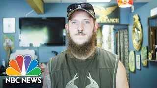 Former Skinhead Seeks Redemption By Covering Hateful Tattoos For Free  NBC News [upl. by Jangro]