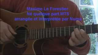 Né quelque part Maxime Le Forestier Reprise guitarevoix  Cover 1988 [upl. by Ettelocin]