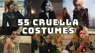 55 Cruella Amazing Costumes  Emma Stone [upl. by Oiramej]