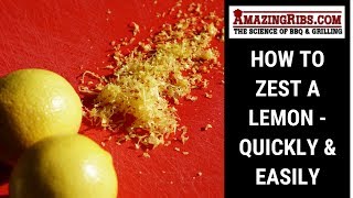 How To Zest A Lemon  Quickly amp Easily [upl. by Ahsener]