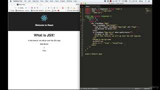 React js Understanding JSX [upl. by Kcirddahc]