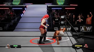 AEW Fight Forever Abadon VS Jade Ladder Match [upl. by Eilliw]