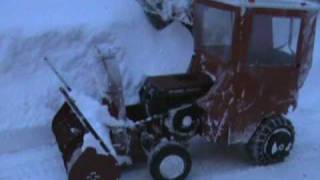 Wheel Horse 520H in serious snow 1 [upl. by Tris]