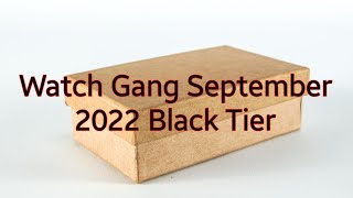 Watch Gang September2022 Black Tier Unboxing watchgang watchgangunboxing [upl. by Ozen]