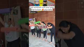 Belly fat loss workouts with yoga mat shorts viralreels trending [upl. by Edveh]