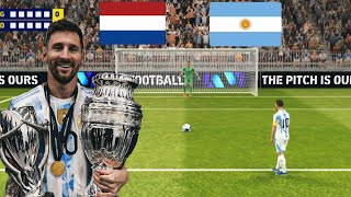 Argentina vs Netherlands Finallissma 24 Penalty shootout 😲 efootball [upl. by Debbra]