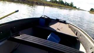 Portaboat 14ft with 75 hp Eska outboard [upl. by Zoller]