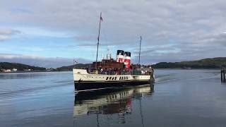 Paddle Steamer Waverley arriving at Campbeltown [upl. by Asilrac911]