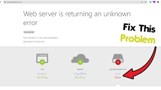 How To Fix 520 ERROR Cloudflare [upl. by Adala]