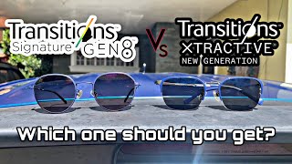 Essilor Transitions Xtractive amp Transitions Signature Gen 8 Comparison [upl. by Ahseka]