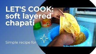 how to make soft layered chapati ika malles recipe [upl. by Ellimak20]