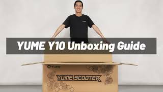 YUME Y10 Unboxing Guide  52v 2400w dual motor folding electric adult scooter [upl. by Ariaet128]